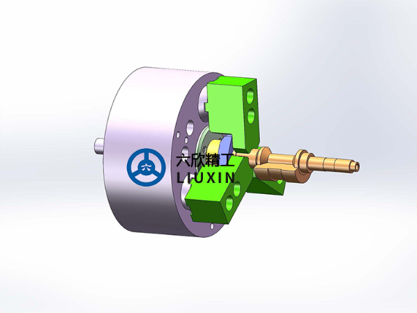 曲柄工件后拉浮動頂尖卡盤夾持方案