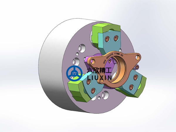 軸承支座毛坯件后拉卡盤夾持方案