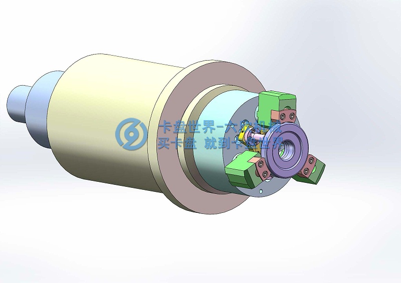 3檔從動齒后拉卡盤夾持方案